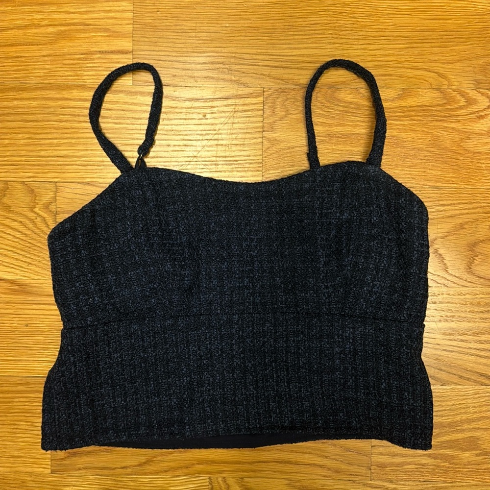 Abercrombie and Fitch tweed crop tank, small